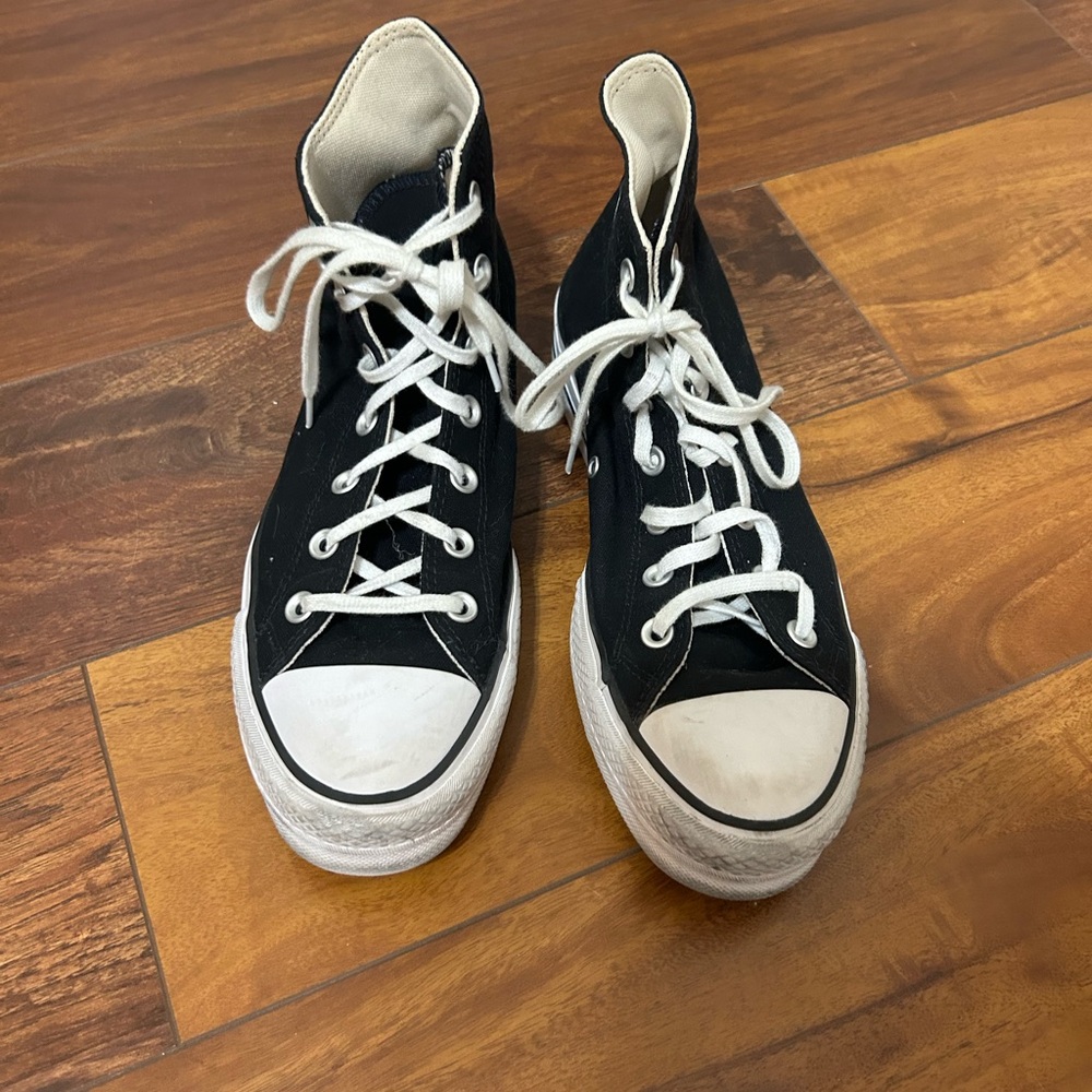 Black high top converse women’s size 9